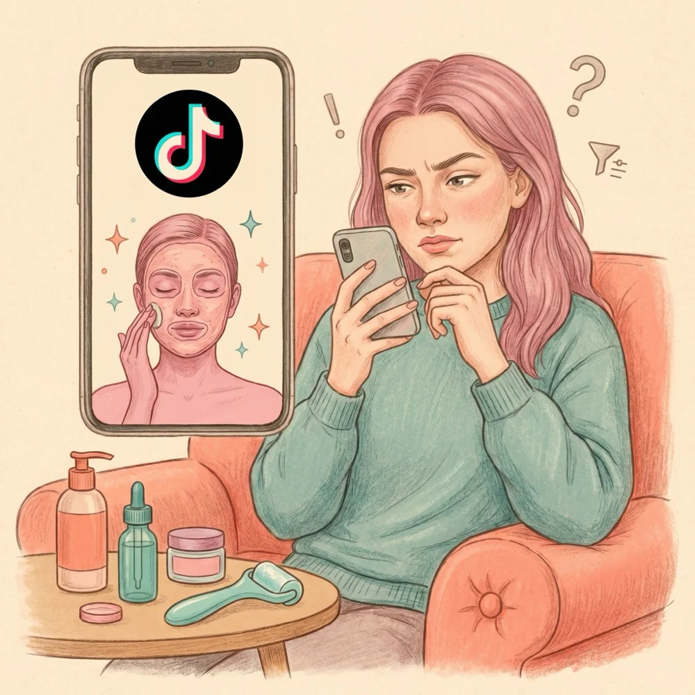 Deux femmes copient une astuce soin virale sur TikTok qui n'est pas faite pour leur peau
